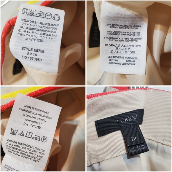 J.Crew Colorful Jacquard Midi Frayed Hem Skirt - Picture 10 of 12